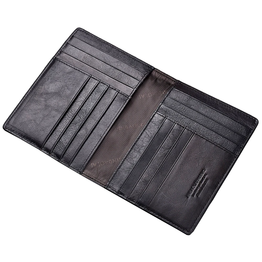 Simple Design Mens Leather Credit Card Holder Book/Card Case Slim RFID Blocking ID 2019 Quality | Багаж и сумки