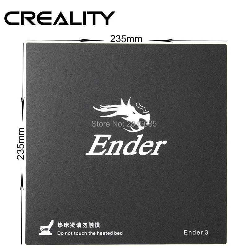 CREALITY 3D-принтеры черный сборка протрите мочалкой поверхность 3M Стикеры 3D-принтеры с подогревом для простыни на кровать для Creality Ender-3 220*220 мм