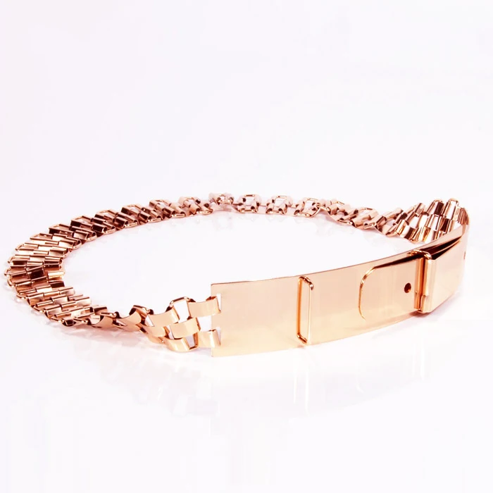 Woman Gold mirror metal belt Waist belt for women Adjustable waist decoration Hollow out Cintos Cinturon New arrival TS02