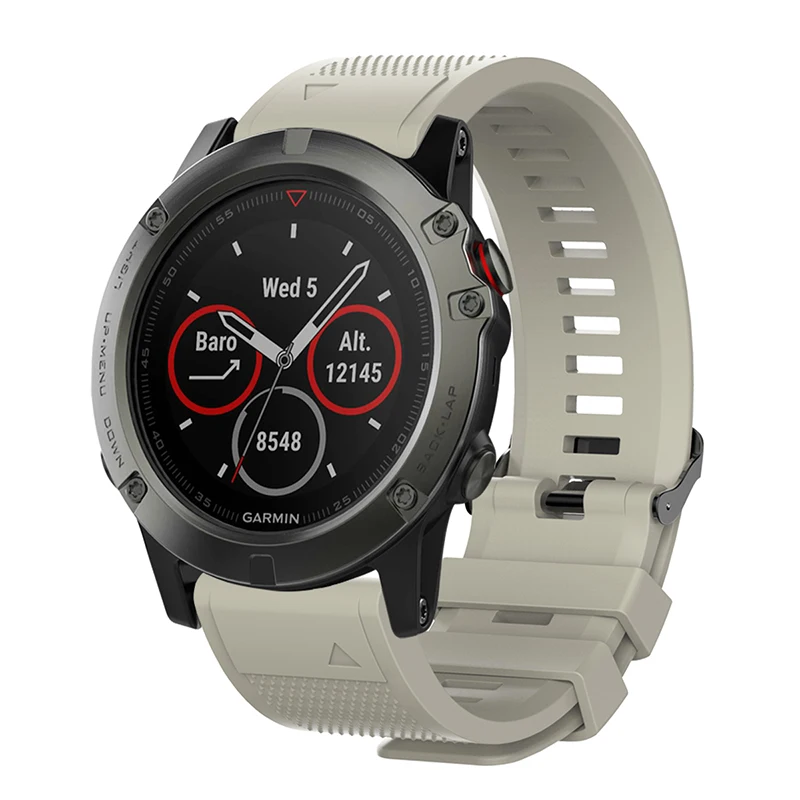 ECSEM ремешок для часов Garmin fenix 5X/5X plus quick fit полосы силиконовая текстура модный стиль ремешок для fenix 3 HR