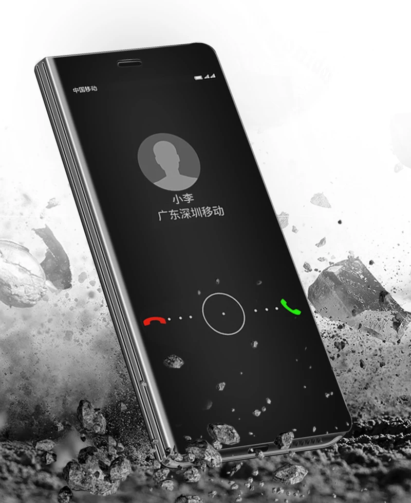 Умный зеркальный флип-чехол для Huawei P20 Mate 20 Lite Pro P10 Honor 10 8X 9 Nova 3 3i P Smart Plus Y7 Y6 2018 Y9 2019