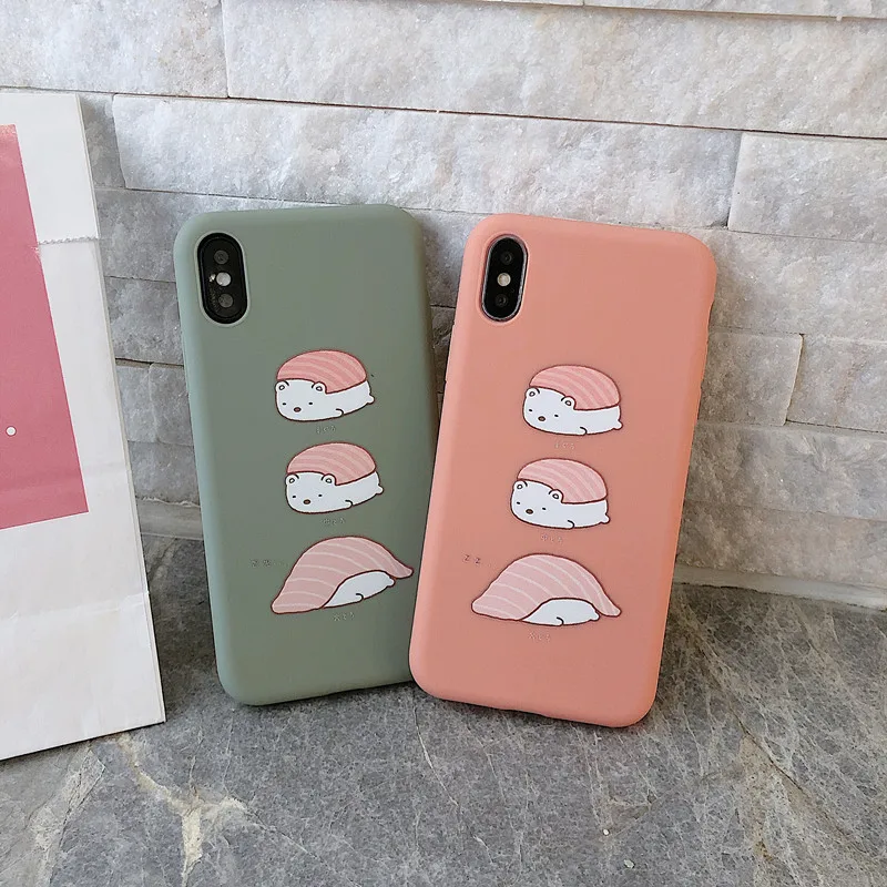 Милая зверушка Мишка корпус с рисунком силиконовый чехол для телефона s iPhone X XS MAX