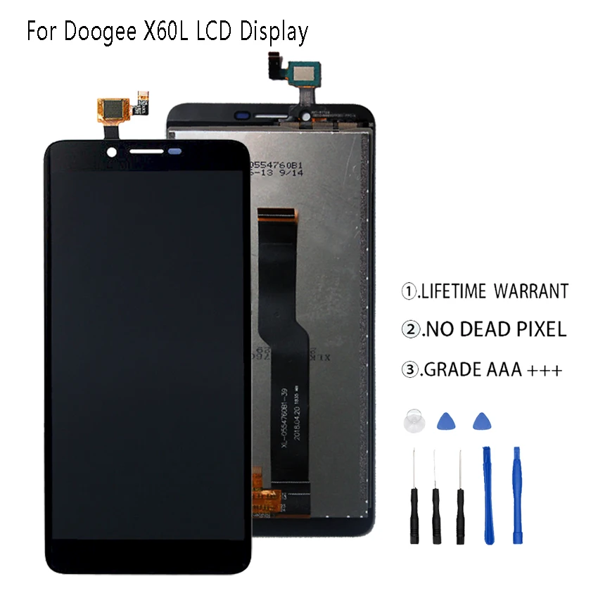 Оригинальный Для Doogee X60L ЖК дисплей + сенсорный экран дигитайзер для в