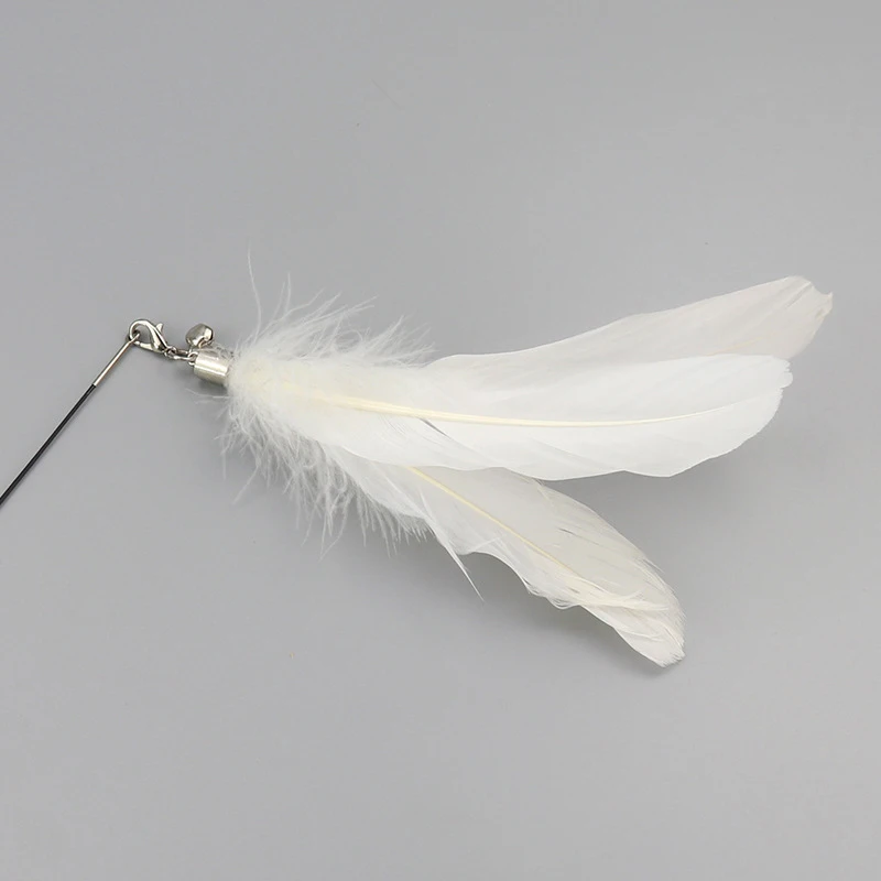 

Feather Teaser Cat Toy Flying Catcher with Extra Long Wand Small Bell Kitten Funny Playing Toy SDF-SHIP