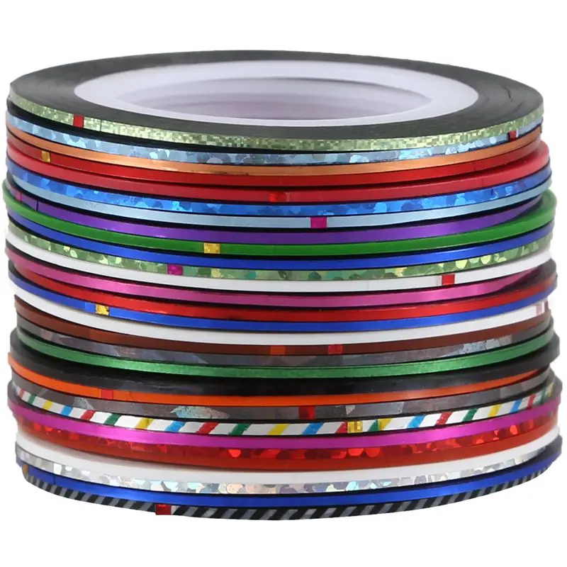 30 шт. разноцветные наклейки для дизайна ногтей | Красота и здоровье