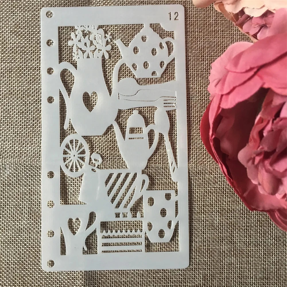 1 шт. A6 кофейная чашка чайный горшок DIY ремесло трафареты настенная живопись
