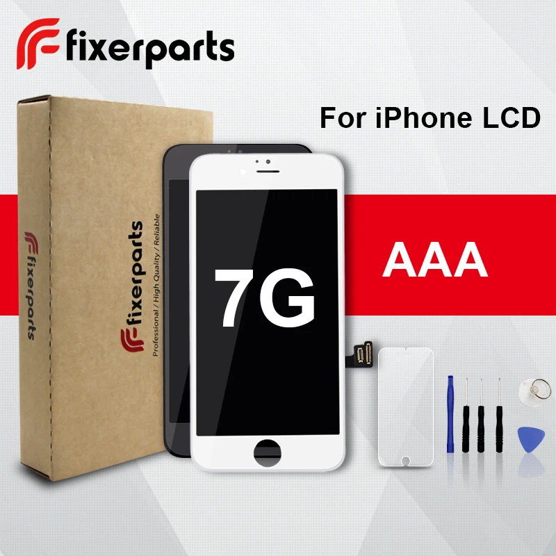 Fixerparts 1 шт. ЖК-дисплей для iphone 7 Дисплей сенсорный экран дигитайзер Замена полная
