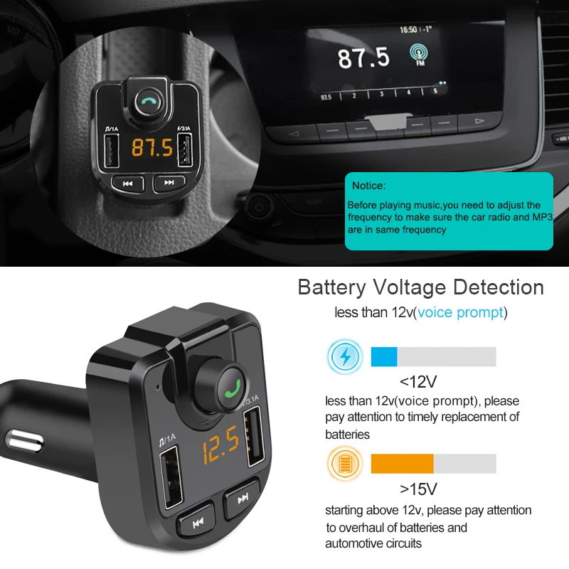 Беспроводной Fm трансмиттер Urbanroad 4 1 А USB Bluetooth mp3 плеер автомобильный комплект