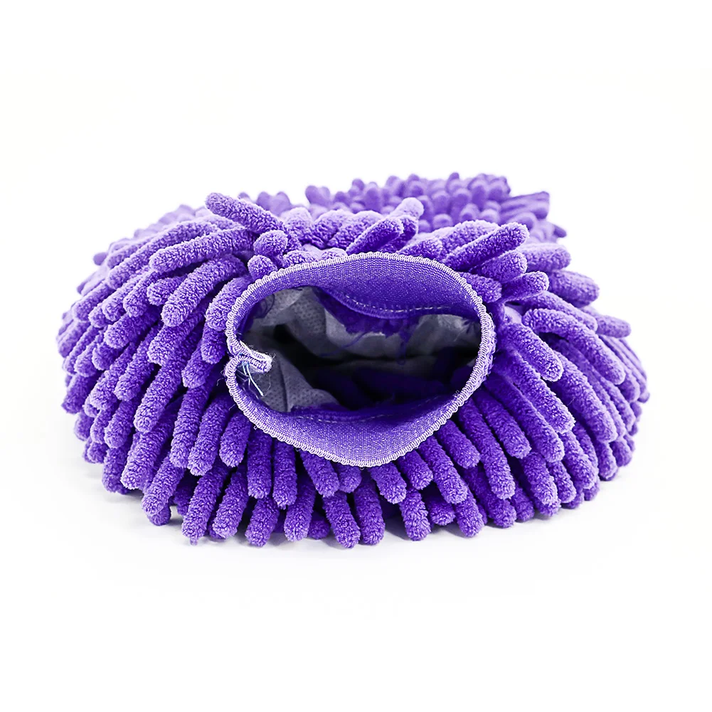 Чистящая перчатка для мойки автомобиля квадроцикла двухсторонняя искусственная