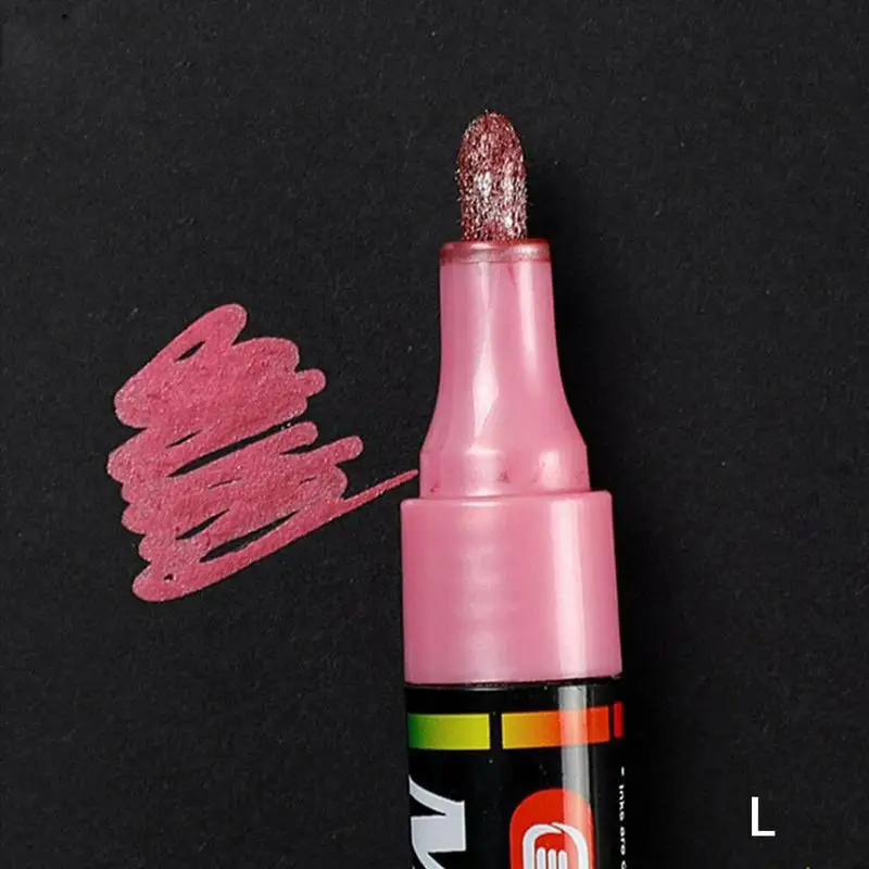 Креативная Перманентная маркерная ручка, цветная краска, цветная, водостойкая, на водной основе, черная ручка для рисования, керамическая краска, масляная ручка - Цвет: L