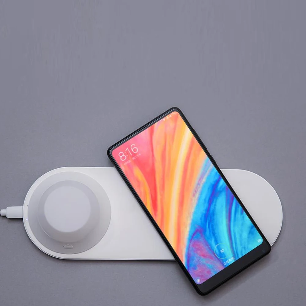 Xiaomi Йи светильник Беспроводной быстро Зарядное устройство с светодиодный ночной