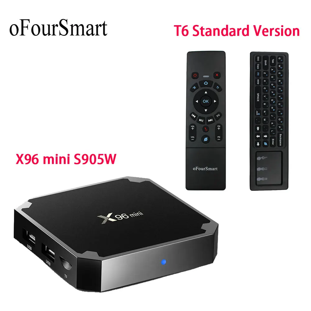 X96mini Android 7 1X96 Мини Смарт ТВ коробка 4K * 2K четырехъядерный процессор Amlogic S905W