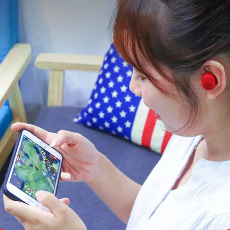 Беспроводные миниатюрные наушники TWS с Bluetooth маленькие портативные Demon