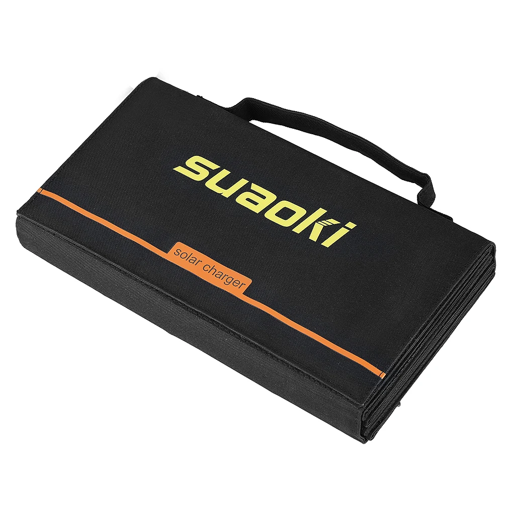 Suaoki 60 Вт Солнечная Панель зарядное устройство 18 в DC и 5 в USB выходы портативный складной 2.1A банк питания для смартфонов планшетов автомобиля для улицы