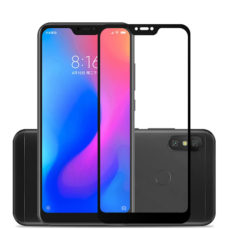 Закаленное стекло Xiaomi Mi A2 Lite полное покрытие Оригинал защита для экрана Передняя