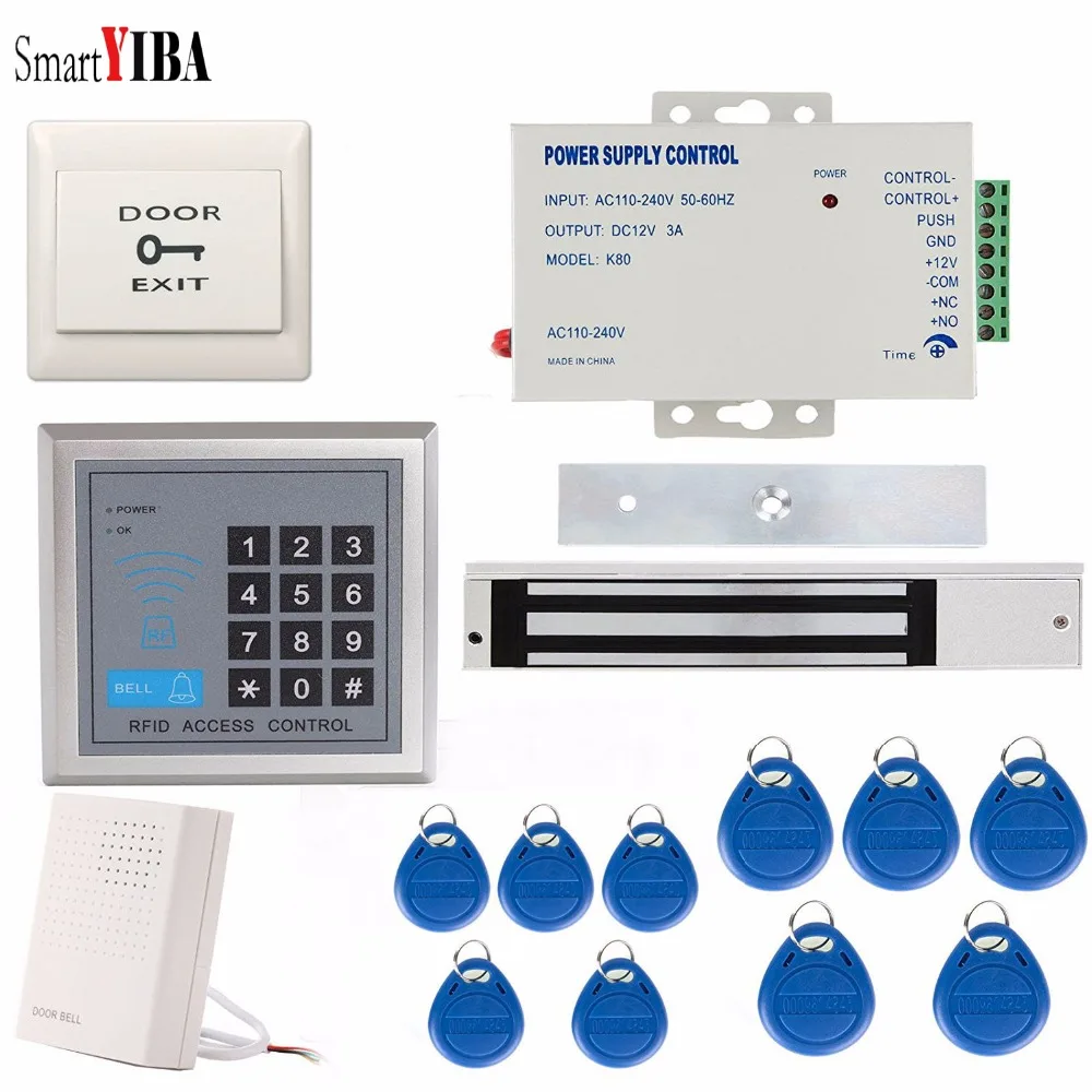Дверной замок SmartYIBA Rfid с поддержкой контроля доступа 125 кГц блоком питания и