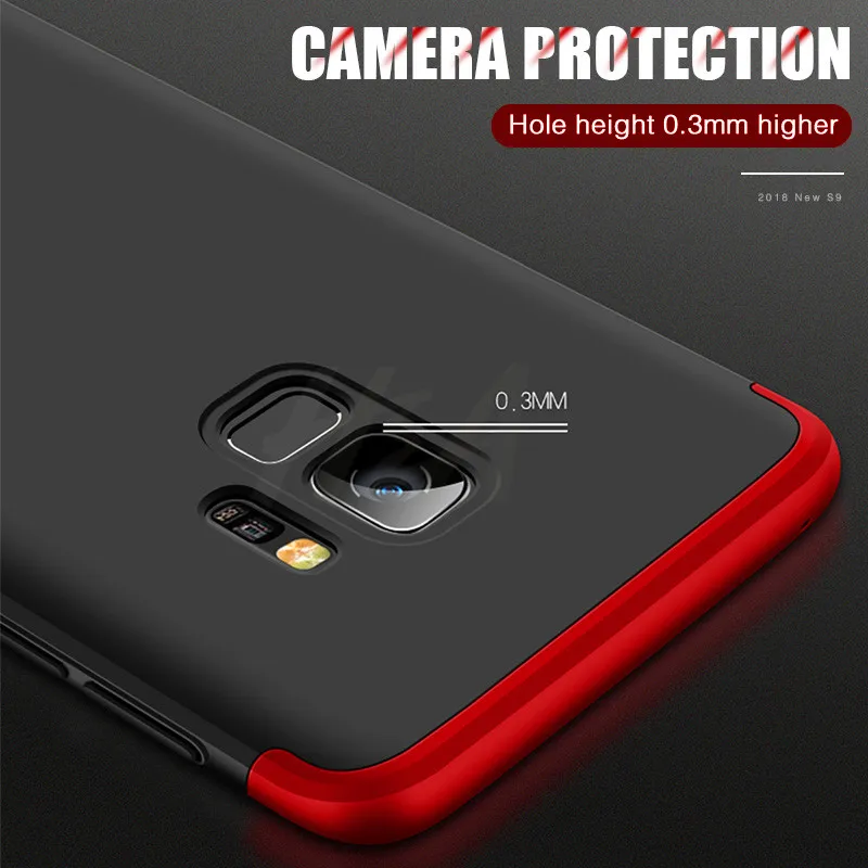H& A 360 полный защитный чехол для телефона samsung Galaxy S9 S8 Plus S6 S7 Edge Матовый PC противоударный чехол для samsung Note 9 8 чехол s