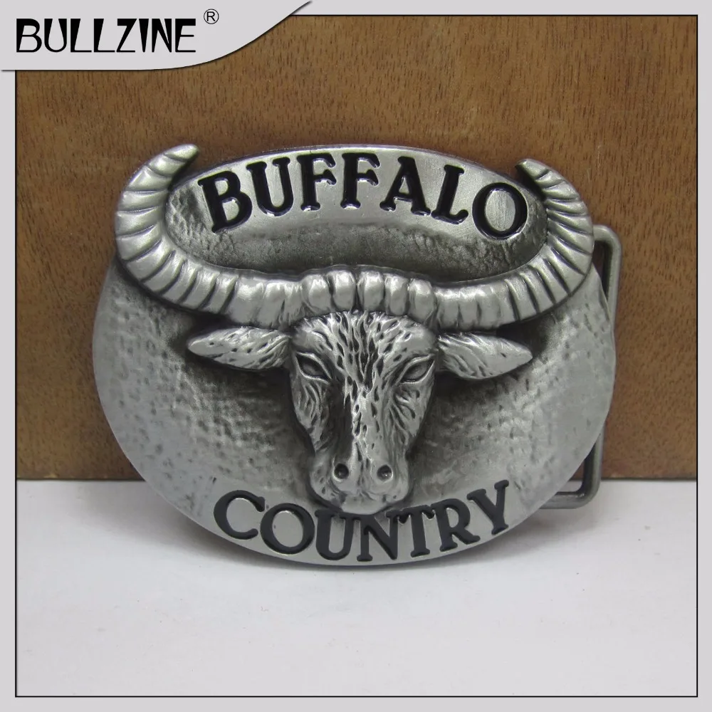 В Bullzine оптовая продажа буйвола страна пряжки ремня с оловянной отделкой FP 03539