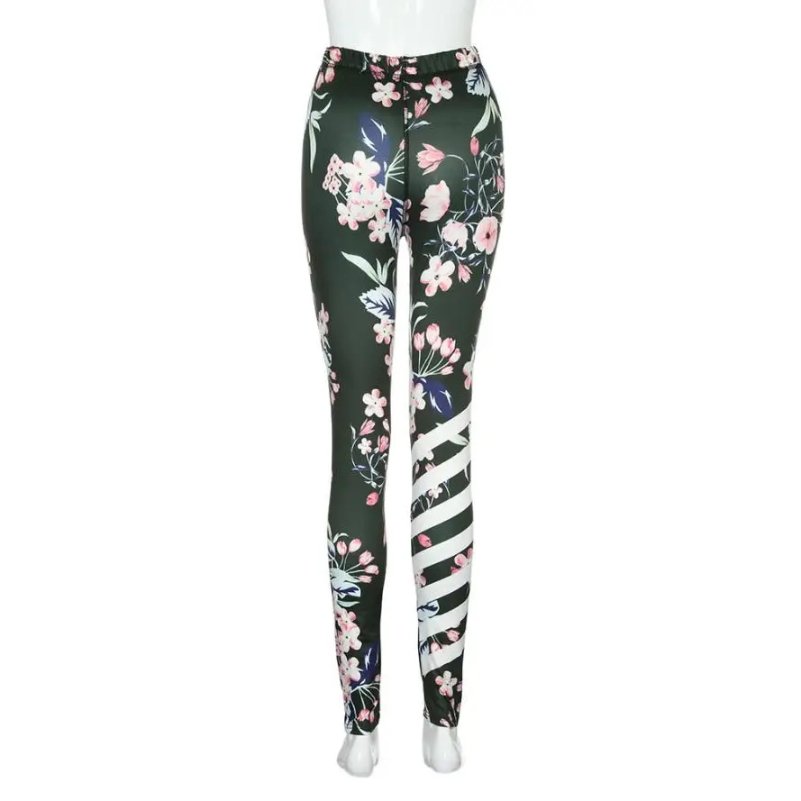Женские спортивные Леггинсы с цветочным принтом леггинсы для занятий йогой и