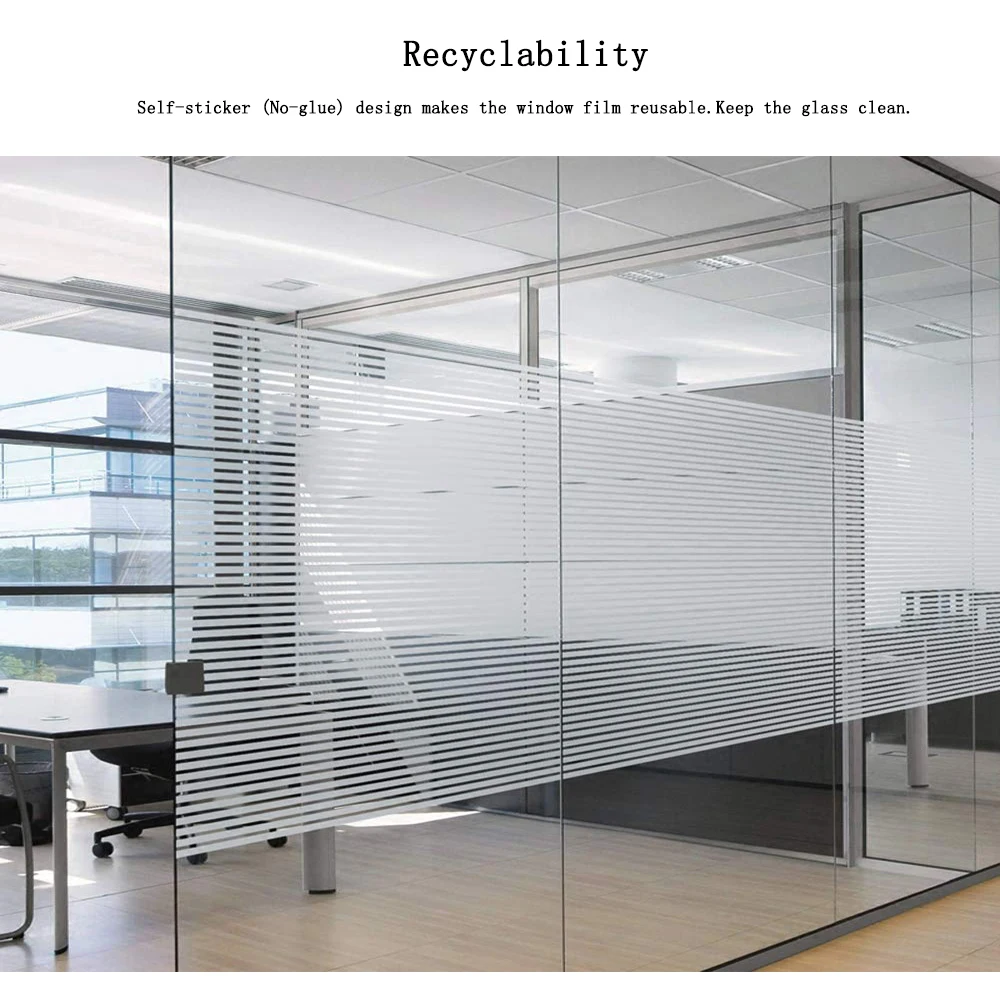 Funlife 60x200cm Privacy Self-adhesiv Window Film Static Cling Frosted Decoration Glass Film Vinyl Anti UV Window Sticker