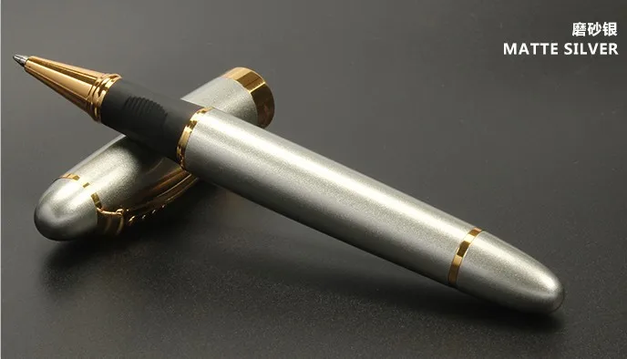 JINHAO X450 матовая черная металлическая шариковая ручка с золотым зажимом школьные