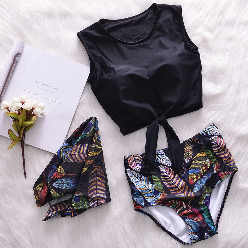 Купальник бикини с чашками пуш ап и цветочным принтом|retro brand|swimwear brandswimwear women |