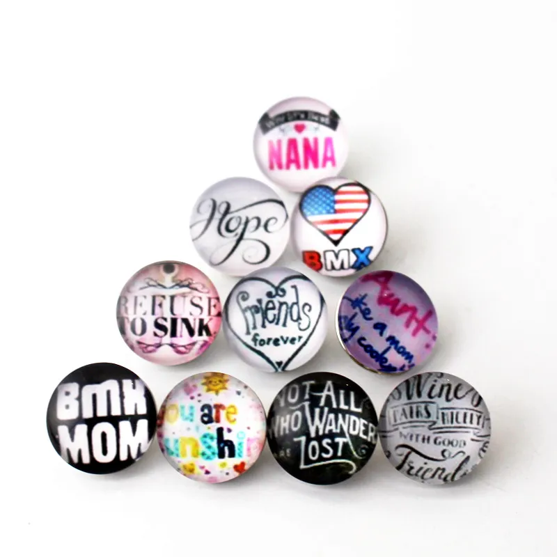 10 шт./Лот, стеклянные пуговицы 18 мм