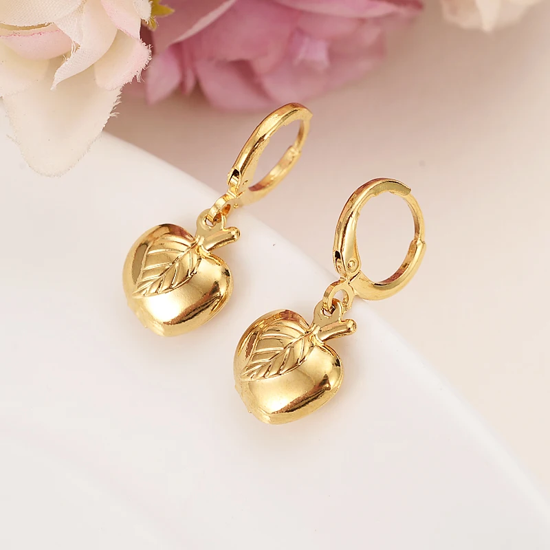 

Bangrui Classical Africa Apple drop Earrings for Women / Girl, Gold Color Arab Middle Eastern Jewelry Mom Gifts