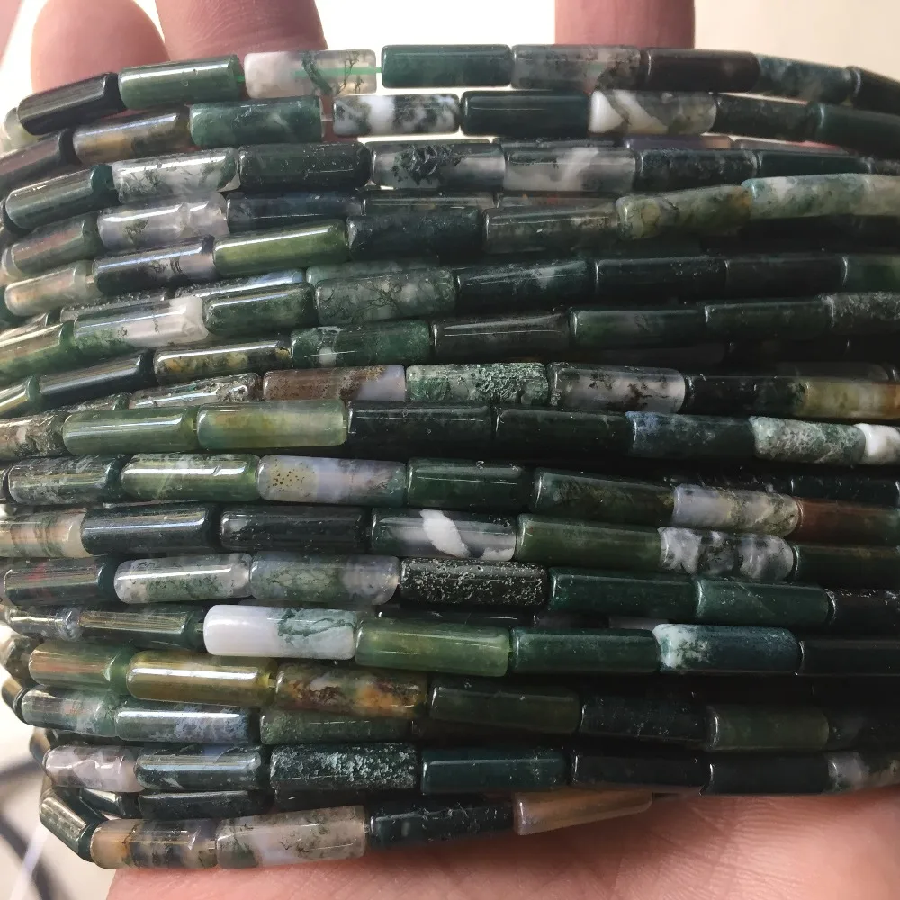 Индийский мох агат тигровый глаз бирюзовые бусины из натурального камня