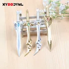 2 X творческие канцелярские принадлежности Caneta 0,5 мм гелевая ручка с мечом оружием черные карбоновые чернила офисная ручка для подписей кавайные школьные принадлежности