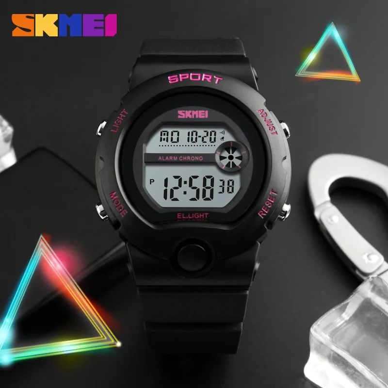 SKMEI спортивные часы дети мода Сигнализация Дети подарок подсветкой