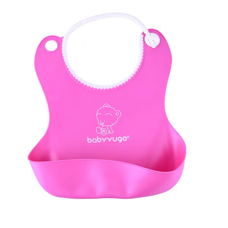 Детский силиконовый слюнявчик цветной водонепроницаемый одноразовый нагрудник