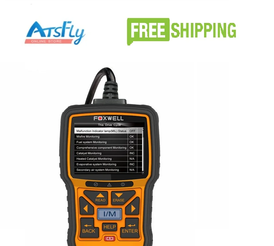 Foxwell nt301 OBDII/EOBD Code Reader лучше чем Autel AL519 Multi-Язык |