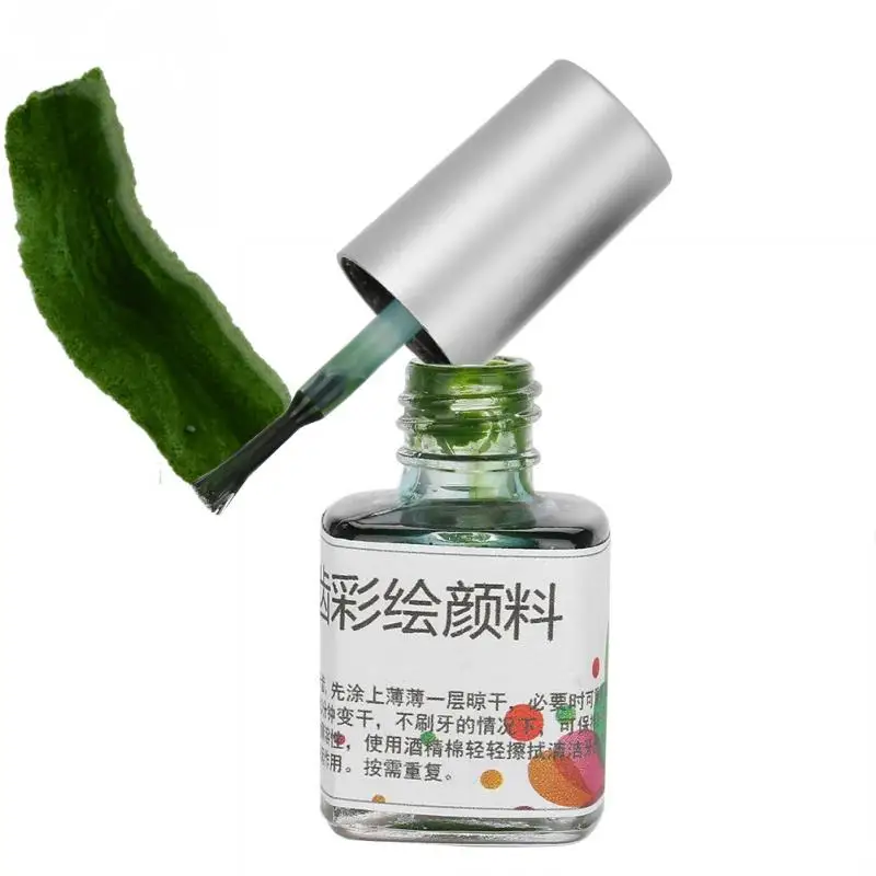 Green 7 мл красочные нетоксичные зубные цветные 6 цветов краски для рисования пигмент для Хэллоуина Косплей - Цвет: Green