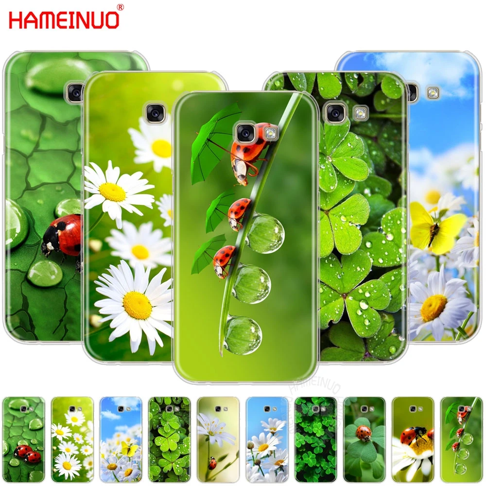 Чехол для телефона HAMEINUO с четырьмя листьями божья коровка ромашка чехол Samsung Galaxy