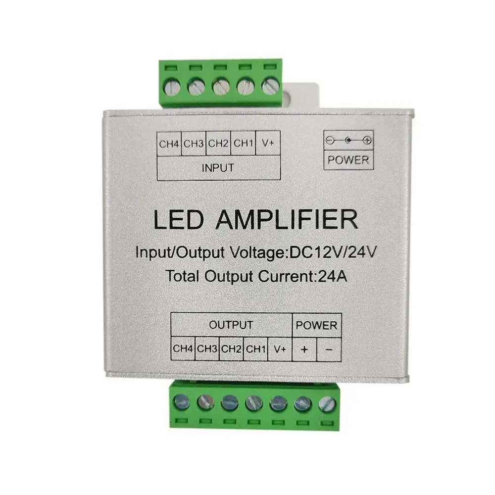 Усилитель светодиод RGB/RGBW 3CH/4CH DC12-24V 24A Мощность повторителя консоли контроллер