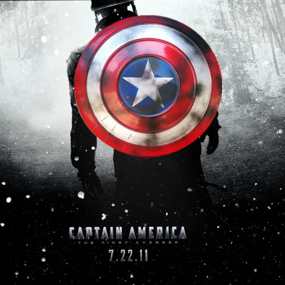 47,5 см 1:1 Мстители Endgame Капитан Америка щит Steve Rogers косплей реквизит Металлический Щит оружие для косплея Броня