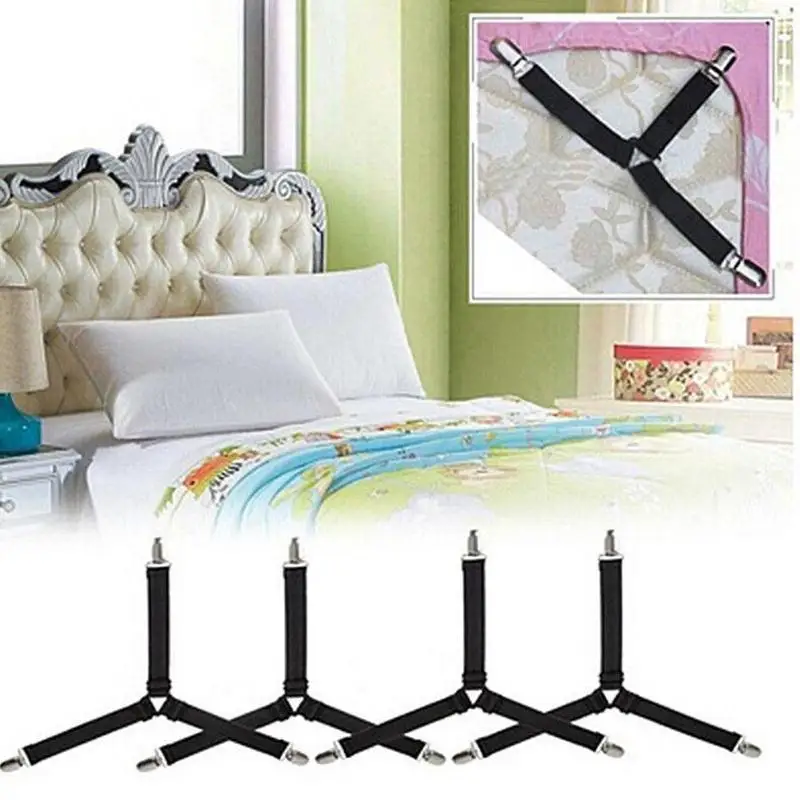 4 шт./лот регулируемые зажимы для простыни держатель чехлов матраса