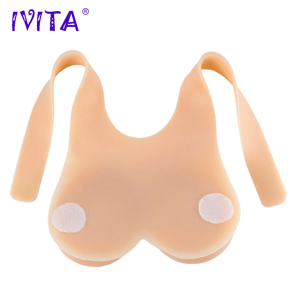 Реалистичная силиконовая грудь IVITA 1600 г искусственные груди искусственная |