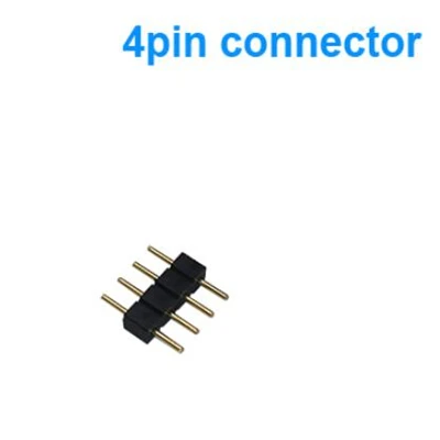 4pin connector RGB Светодиодная лента 5050 черная печатная плата DC12V гибкая подсветка светодиодный светильник лента 60 светодиодный/м водонепроницаемый RGB/белый/синий/красный - Испускаемый цвет: 4pin connector