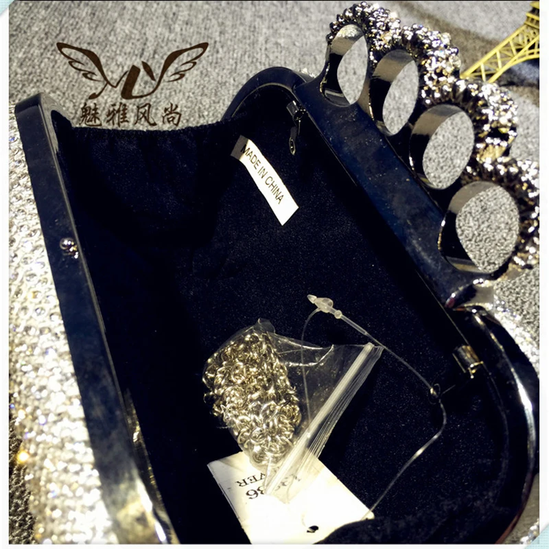 Женские вечерние сумки стразы Дамский клатч кошелек с бриллиантами женская