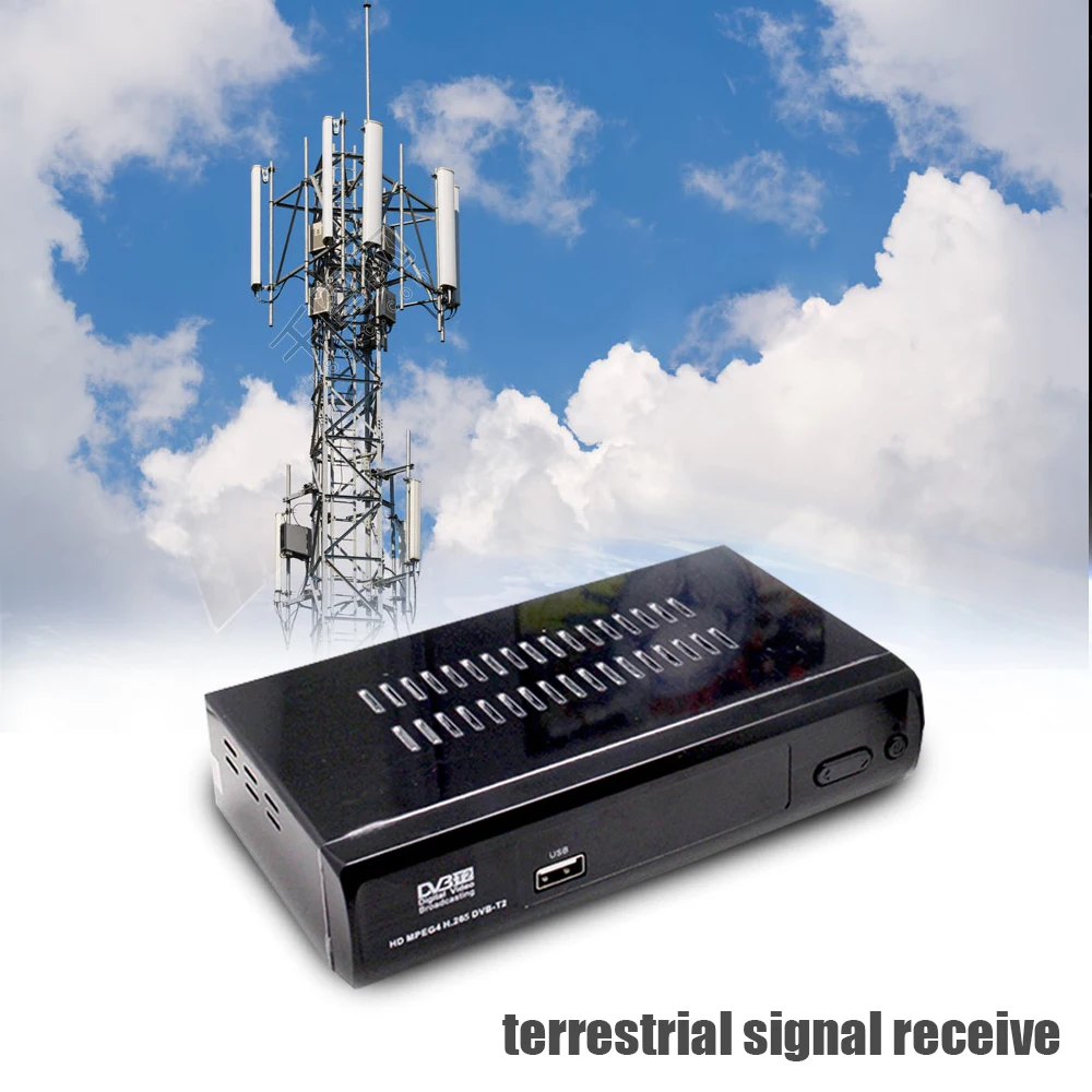 Высокоцифровой наземный ТВ приемник DVB T2 collocation usb wifi ключ + антенна dvb t2 m2