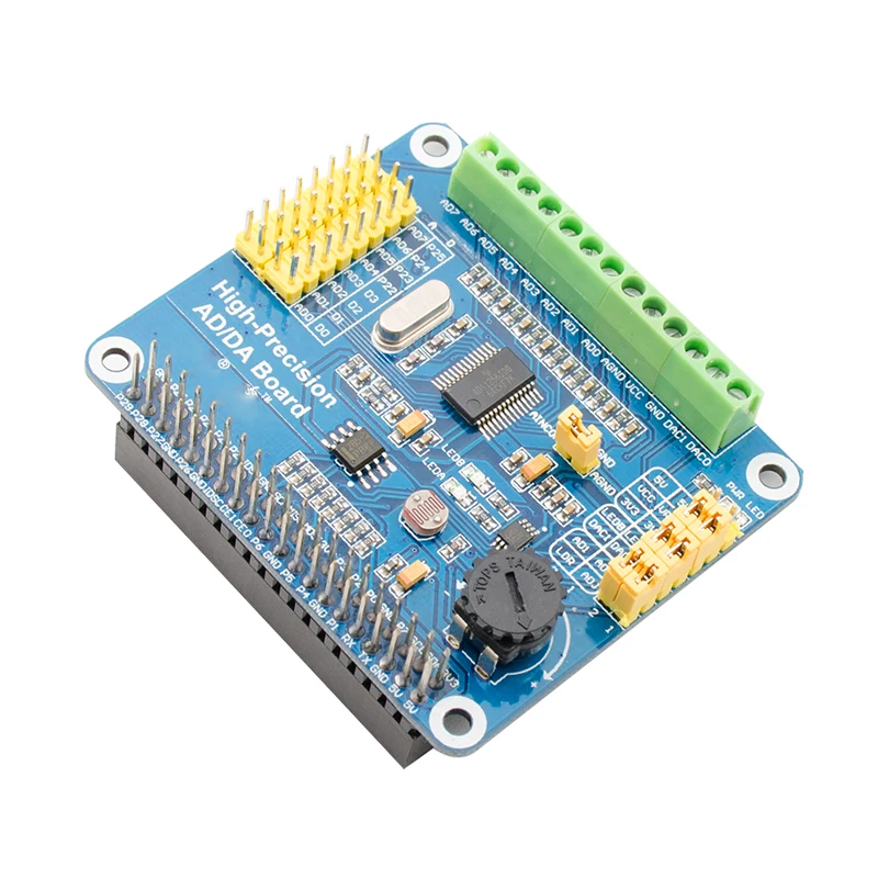 ADS1256 DAC8552 Высокая точность AD/DA Плата расширения цифрового модуля для Raspberry Pi A +/B +/2B
