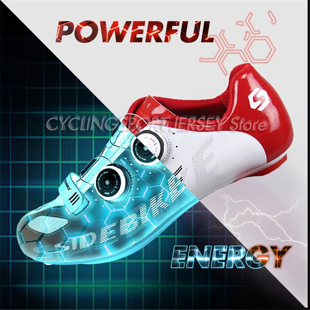 Мужская обувь для велоспорта SIDEBIKE велосипедная езды на велосипеде Размер 40 46