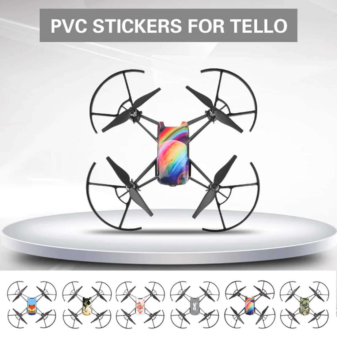 HOBBYINRC ПВХ Наклейка на корпус чехол для DJI TELLO водонепроницаемый стикер тела-костюм 1