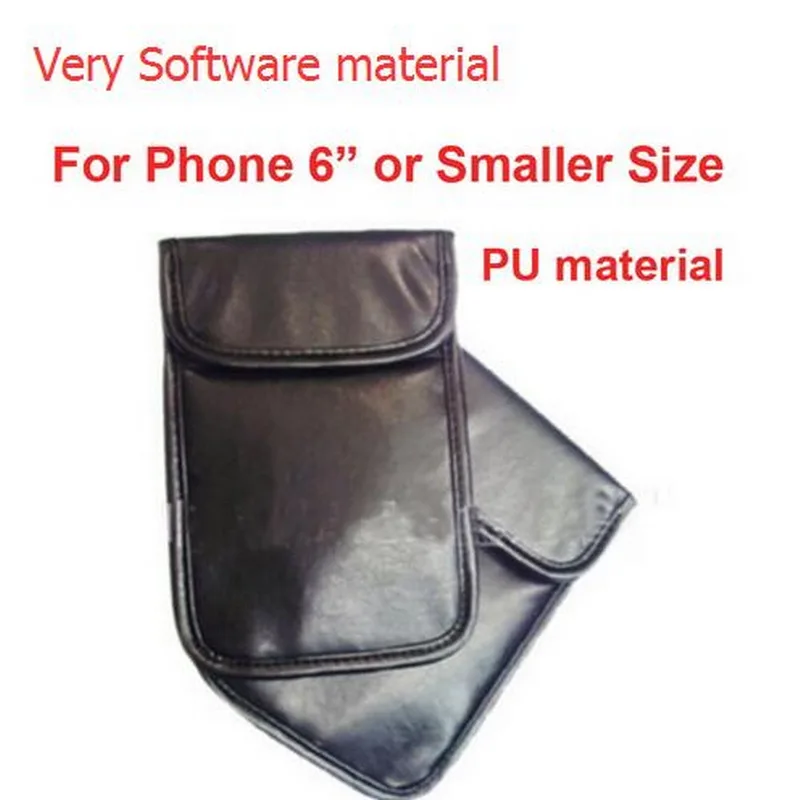 

Anti-Scan Card Sleeve Very Soft PU Pouch OK for 5" Phone Jammer Bag Signal Isolator Radiation Blocker Secret Leakage Anti-Spy