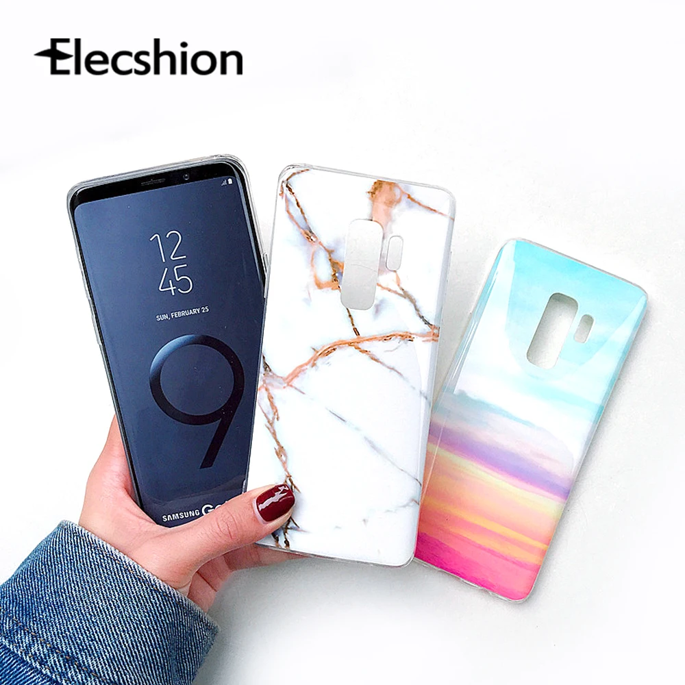 Marble Smooth Case For Samsung Galaxy S9 S8 Plus S10 Lite Note 8 9 S7 Edge Luxury Fashion Ultra thin TPU Cases Cover Shell | Мобильные