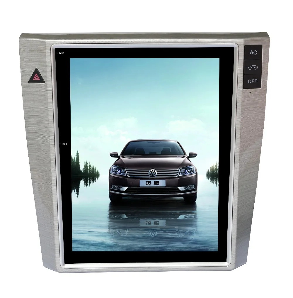 10,4 ''вертикальный Экран Тесла Стиль Android 7,1 автомобиль DVD gps плеер для Volkswagen VW Magotan passat CC 2012 2013