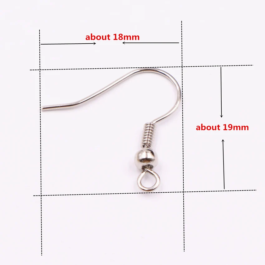 Hot Sale DIY Accessories 100PCS Agraffe Fittings Ear Hook Machining Ornaments Metal Part Wholesale Jewelry Making Finding A531 | Украшения