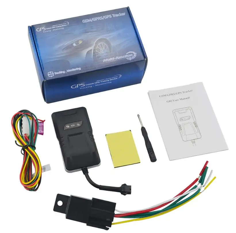 G05 Автомобильный gps трекер локатор сигнализатор местонахождения на мотоцикл со встроенным аккумулятором 120 мАч поддержка google-карт платформа - Цвет: with relay and box